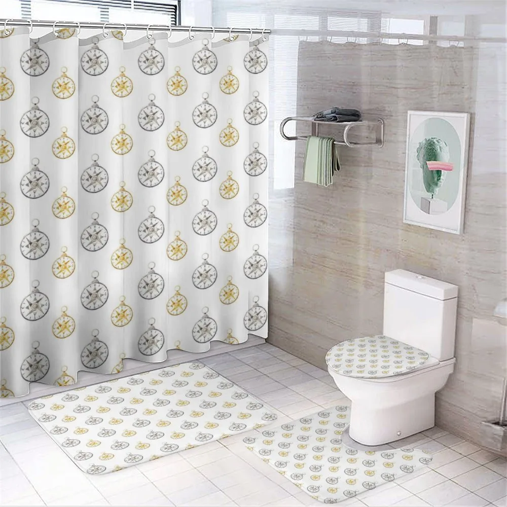 Vintage Nautical Style 4-Piece Bathroom Set product video