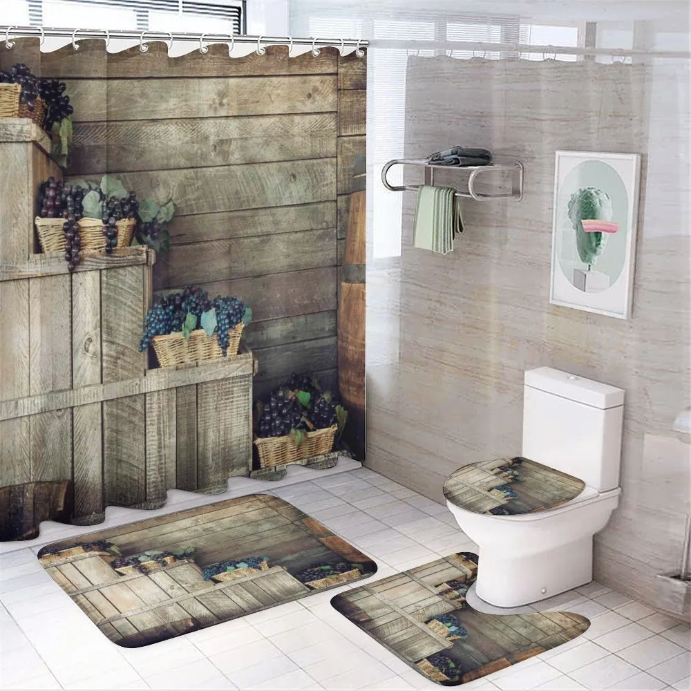 Wooden Ivy Florals — 4-Piece Bathroom Set preview