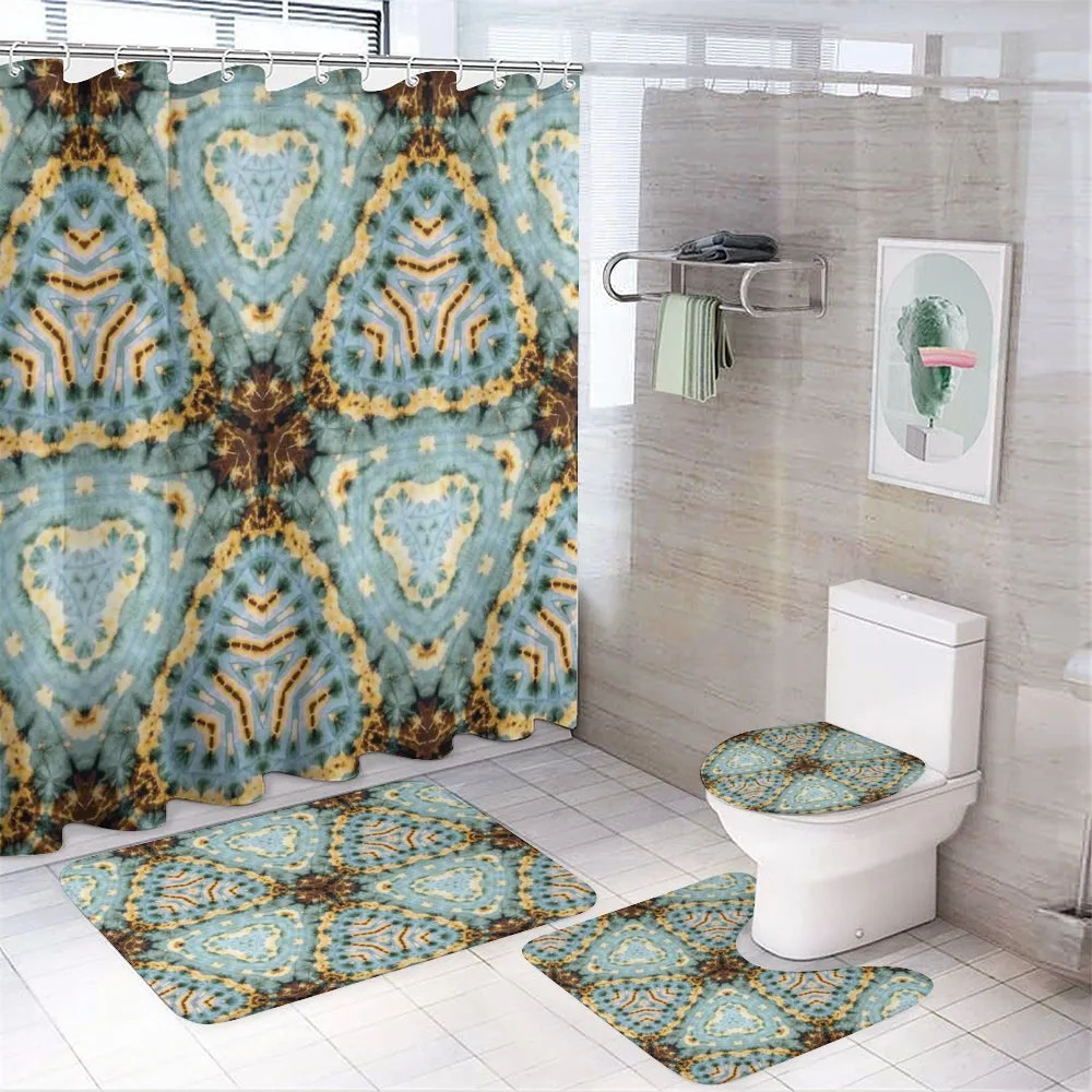 Tie Dye Effect Batik — 4-Piece Bathroom Set preview