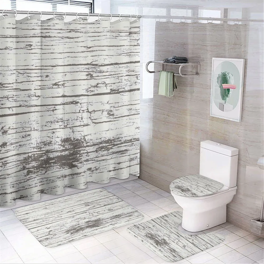Abstract Grunge Stains Art — 4-Piece Bathroom Set preview