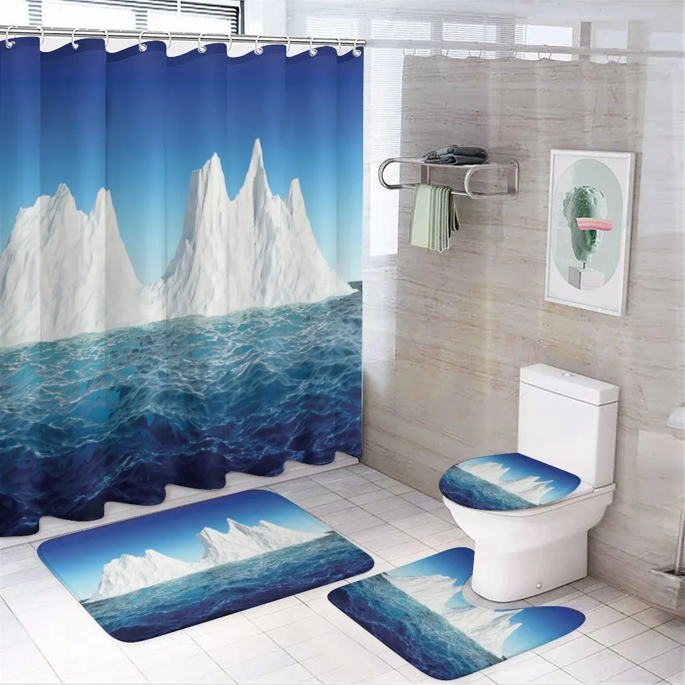 Antarctic Scene in Ocean — 4-Piece Bathroom Set preview