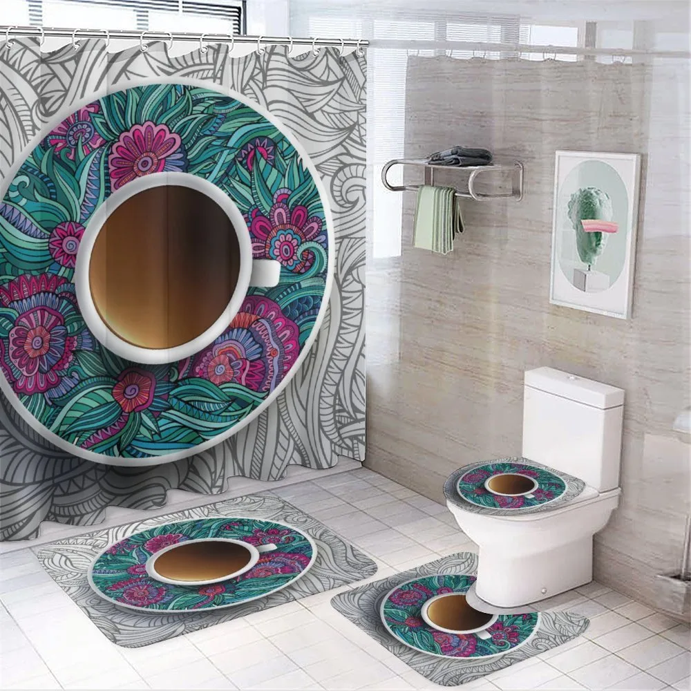 Coffee and Herbal Tea — 4-Piece Bathroom Set preview