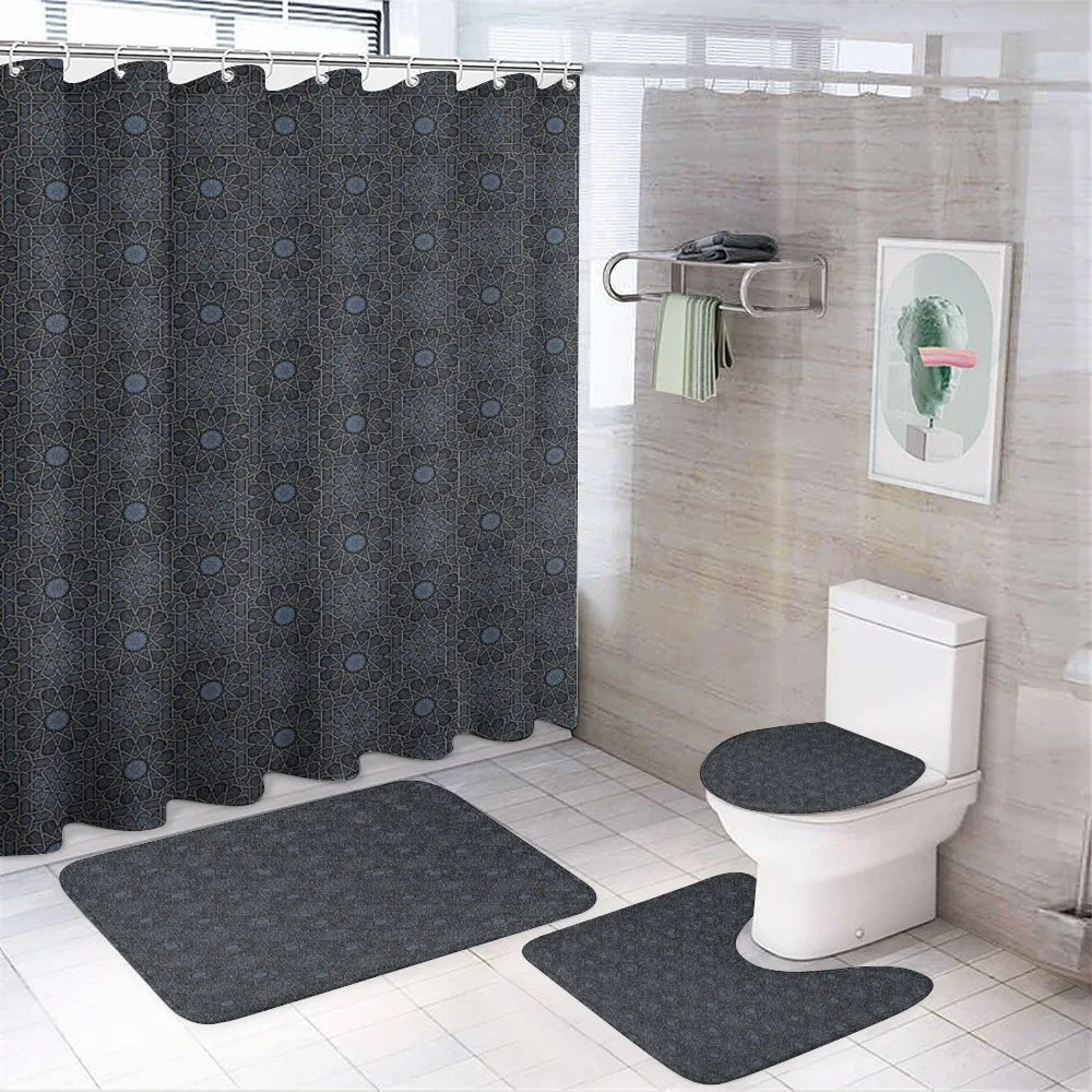 Geometric Star Royal — 4-Piece Bathroom Set preview