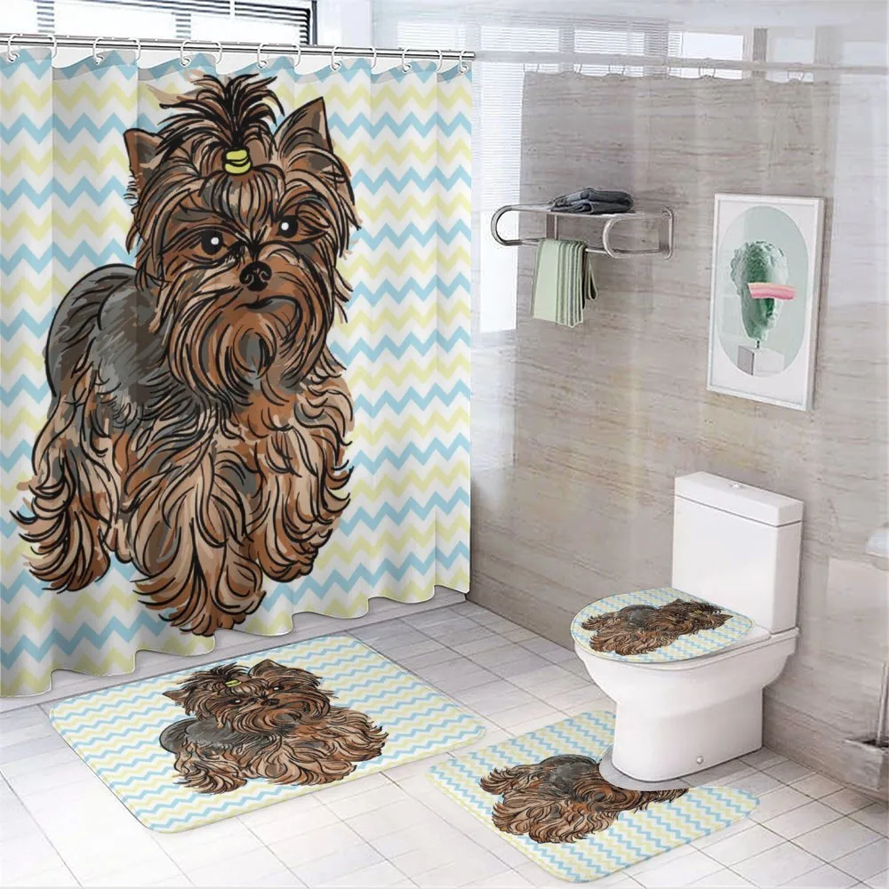 Hair Buckle on Chevron — 4-Piece Bathroom Set preview