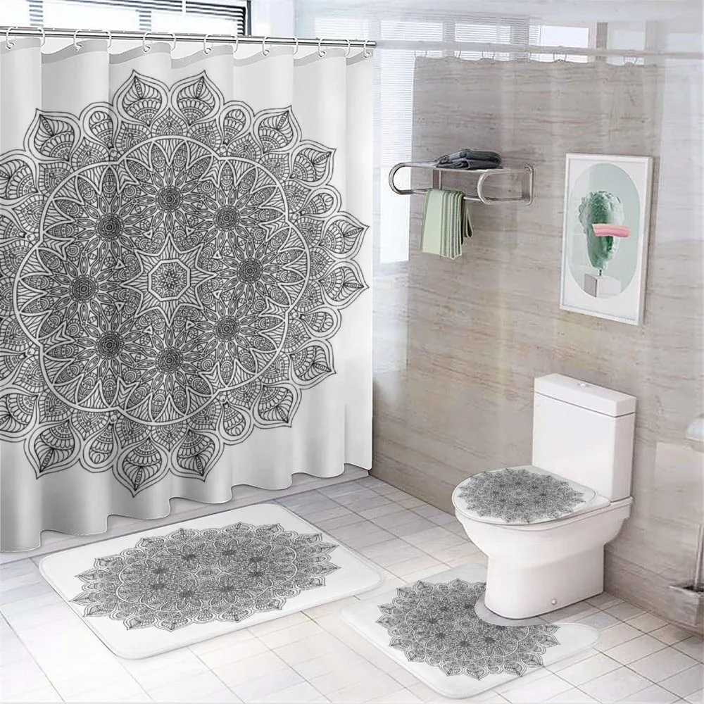 Mandala Floral — 4-Piece Bathroom Set preview