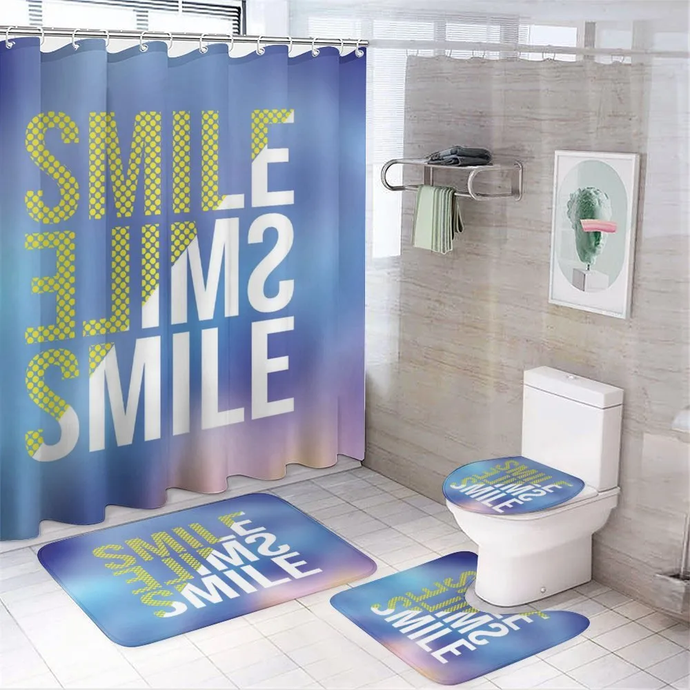 Modern Design Positive Word — 4-Piece Bathroom Set preview