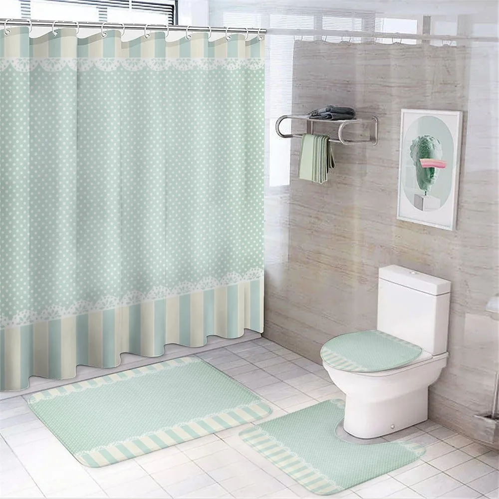 Ornaments and Dots — 4-Piece Bathroom Set preview
