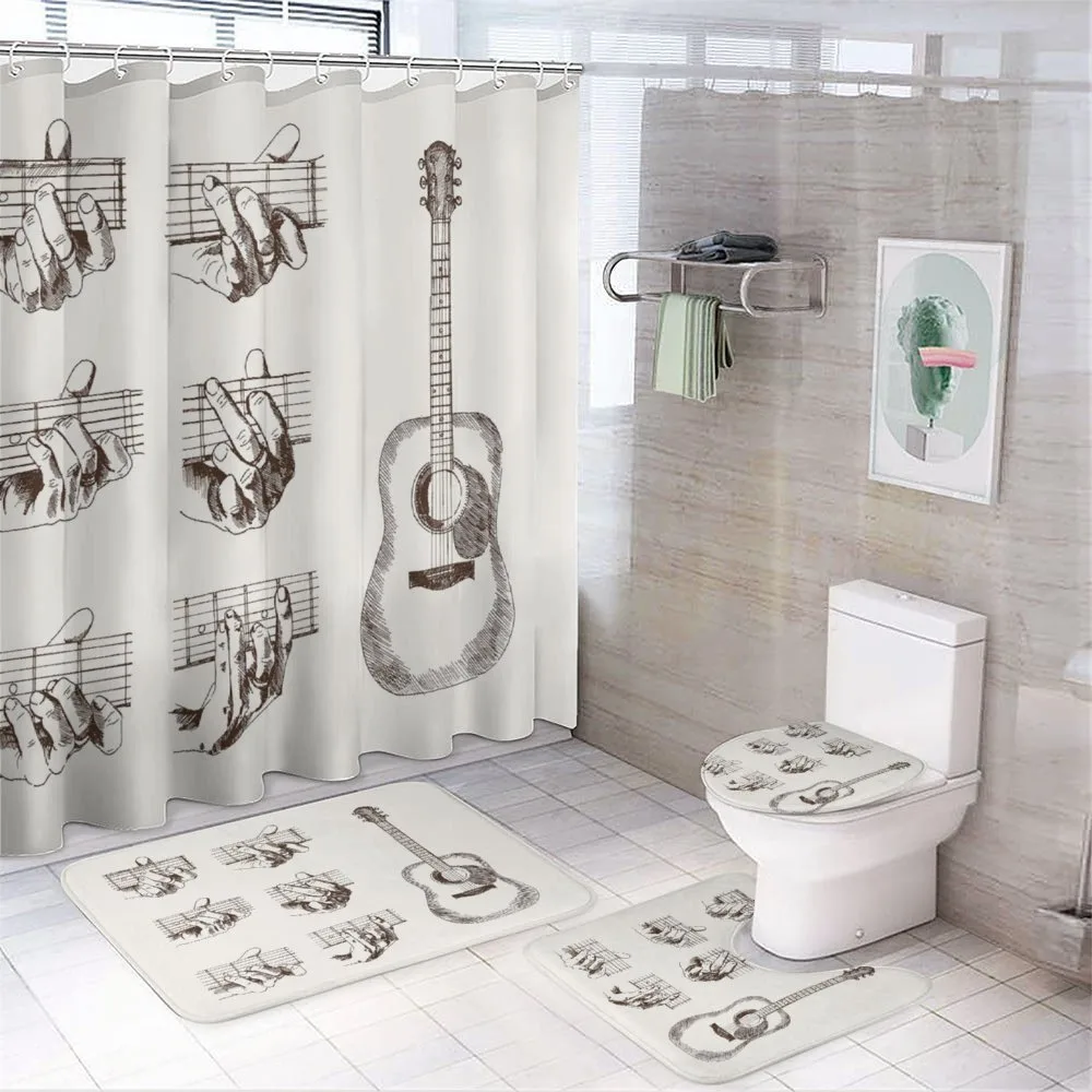 Sketch Chords Flamenco — 4-Piece Bathroom Set preview
