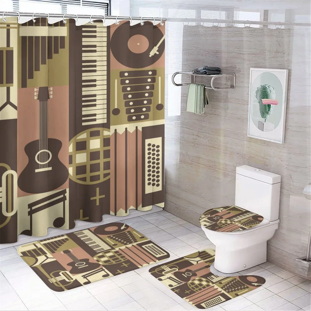 Vintage Instruments Doodle — 4-Piece Bathroom Set preview