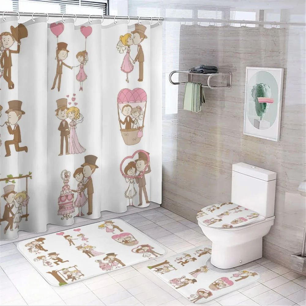 Wedding Set Bride Groom — 4-Piece Bathroom Set preview