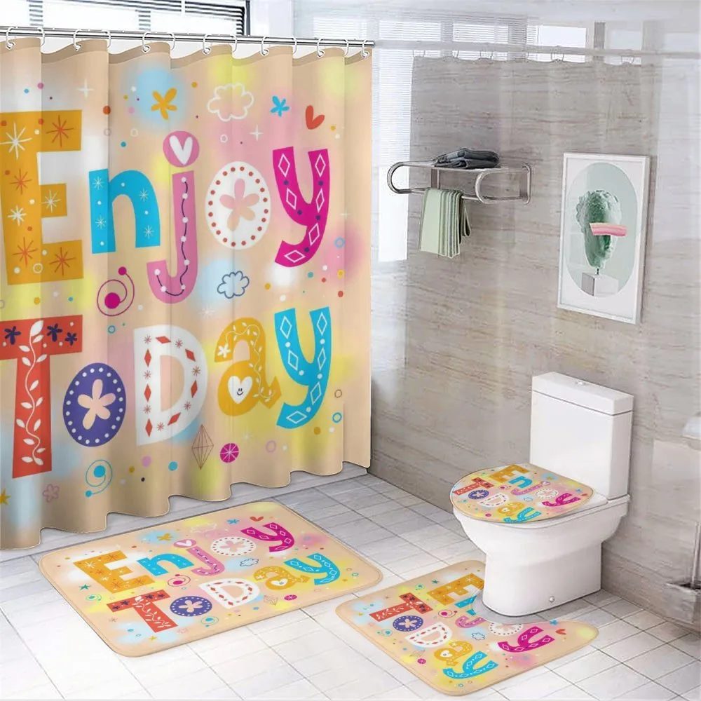 Enjoy Today Words — 4-Piece Bathroom Set preview
