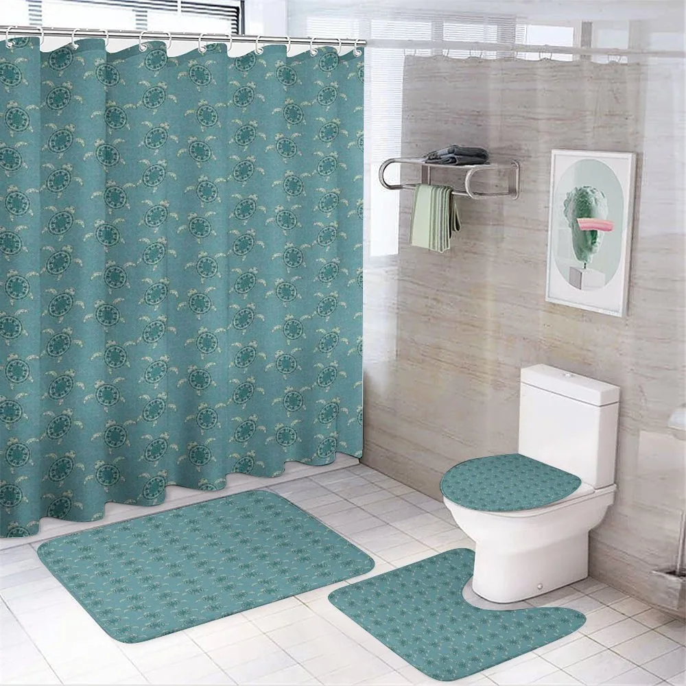 Floating Animals Flowers — 4-Piece Bathroom Set preview