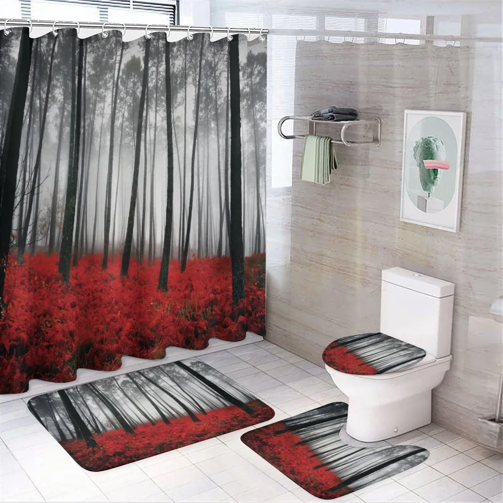 Mystical Foggy Woodland — 4-Piece Bathroom Set preview