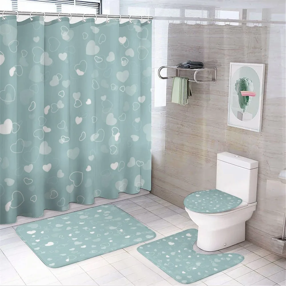 Romantic Hearts Theme — 4-Piece Bathroom Set preview