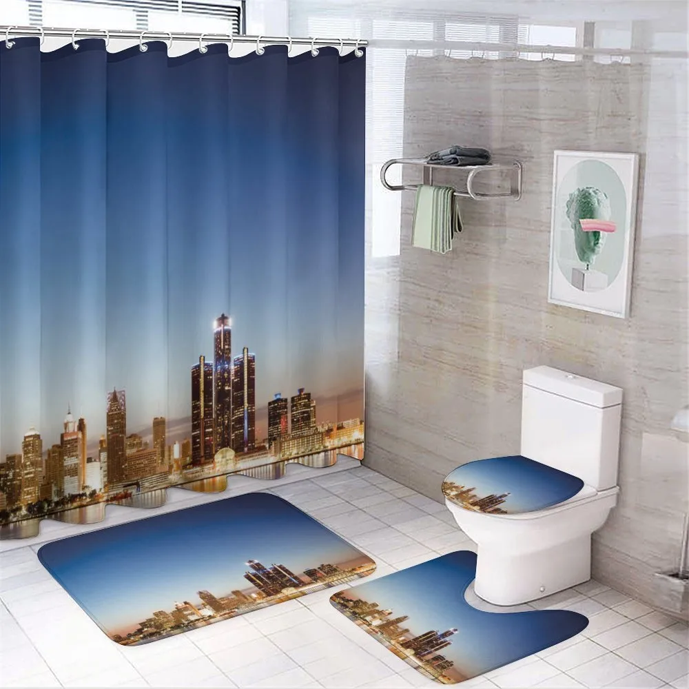 Serene Waterfront View 4-Piece Bathroom Set product video