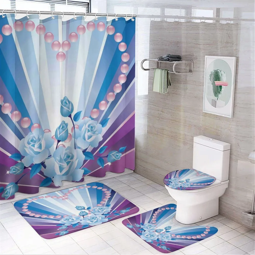 Valentines Roses Heart 4-Piece Bathroom Set product video