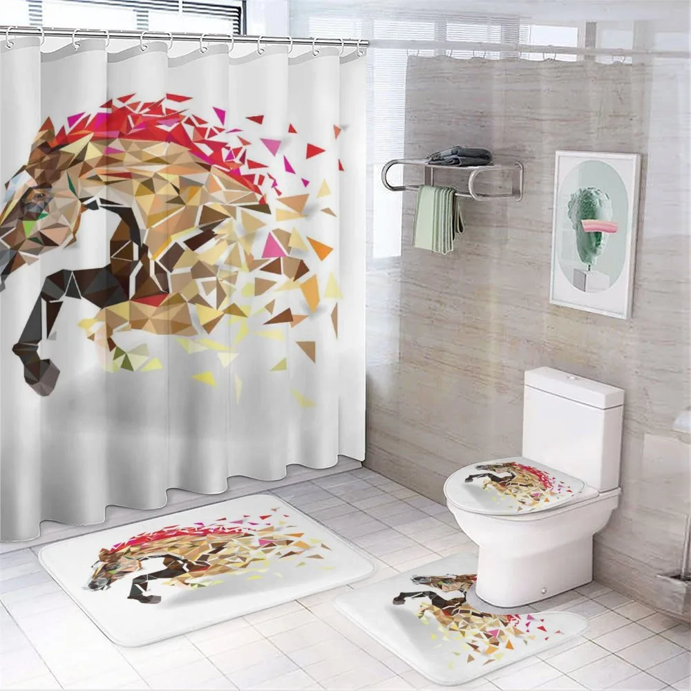 Abstract Art Wild Horse — 4-Piece Bathroom Set preview