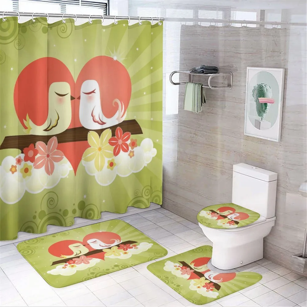 Birds on Branch Art — 4-Piece Bathroom Set preview