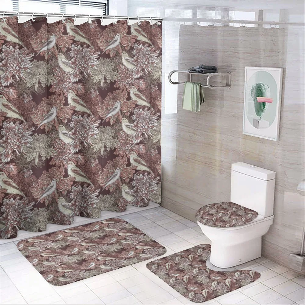 Botany Blooms and Little Bird — 4-Piece Bathroom Set preview