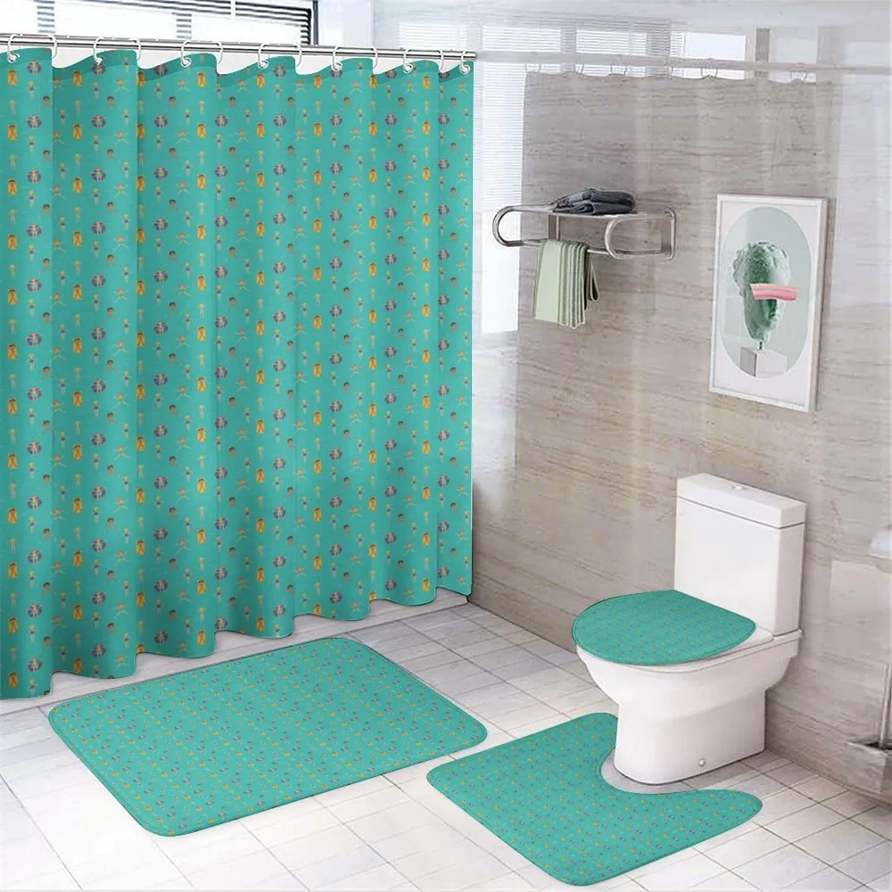 Children Laying on Water — 4-Piece Bathroom Set preview