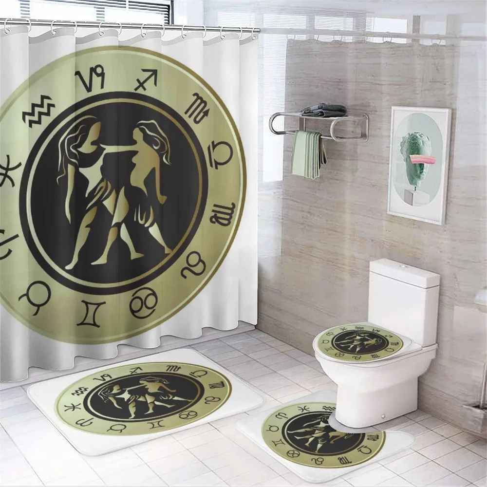 Circle and Twins — 4-Piece Bathroom Set preview