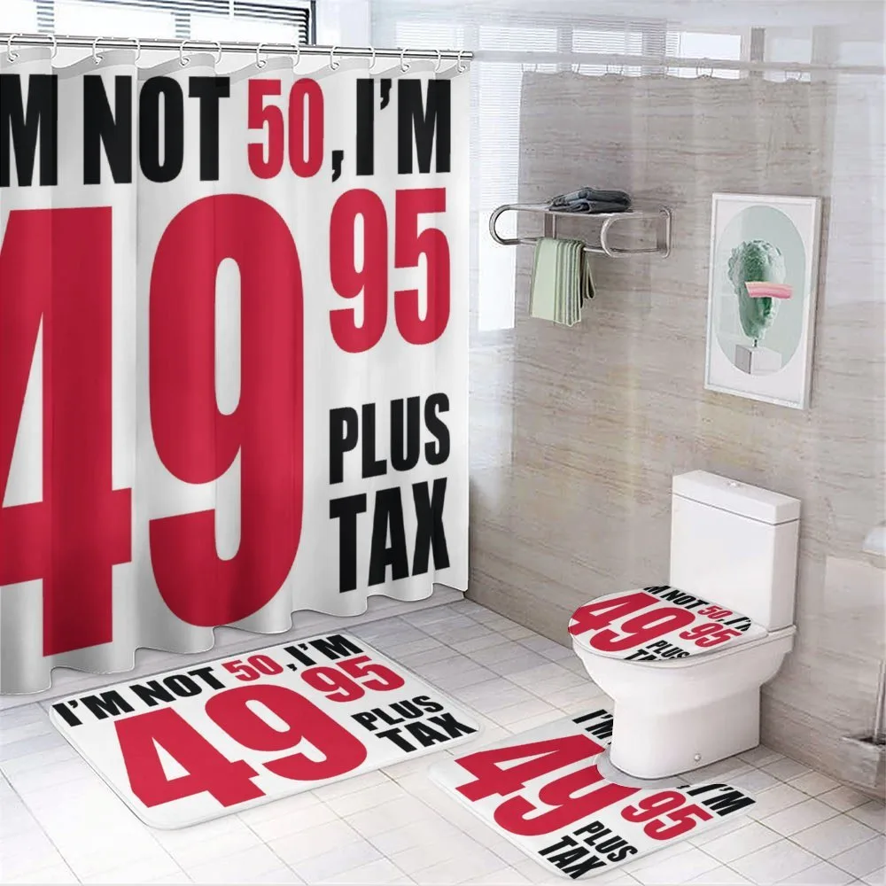 Hilarious Phrase 4-Piece Bathroom Set product video