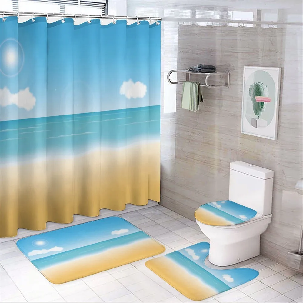 Relaxing Sunny Seaside — 4-Piece Bathroom Set preview