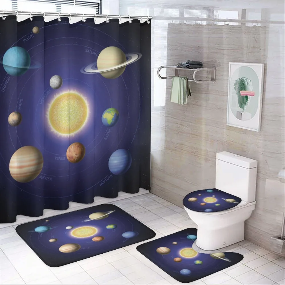 Solar System with Planets — 4-Piece Bathroom Set preview