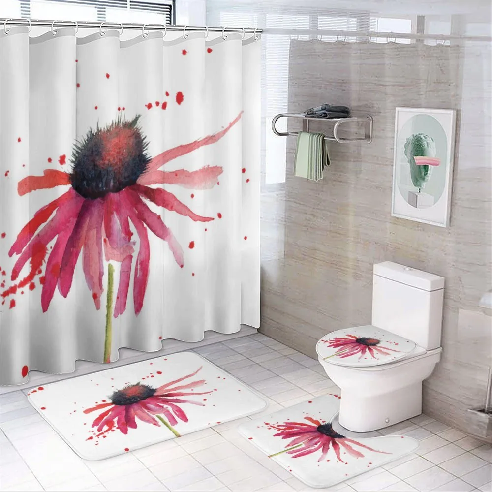 Summer Wildflower 4-Piece Bathroom Set product video