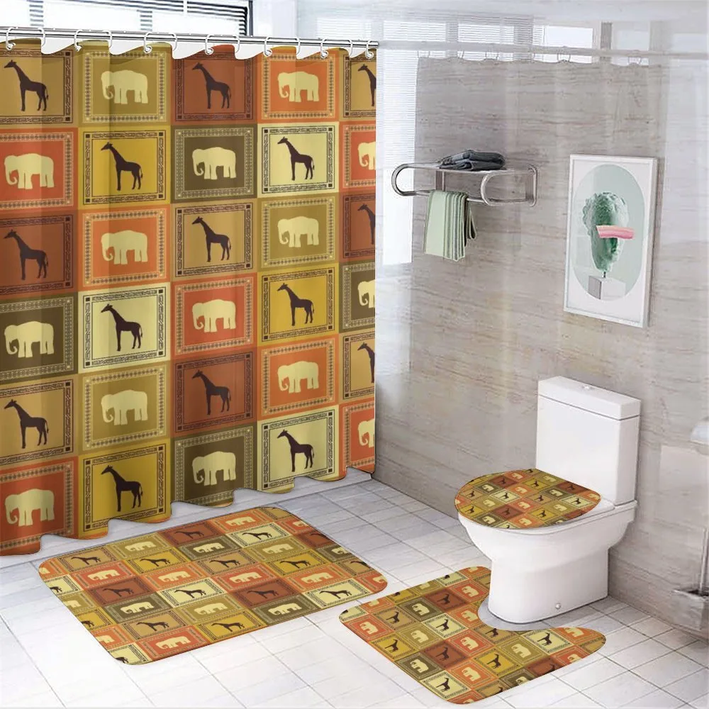 Animals Pattern — 4-Piece Bathroom Set preview
