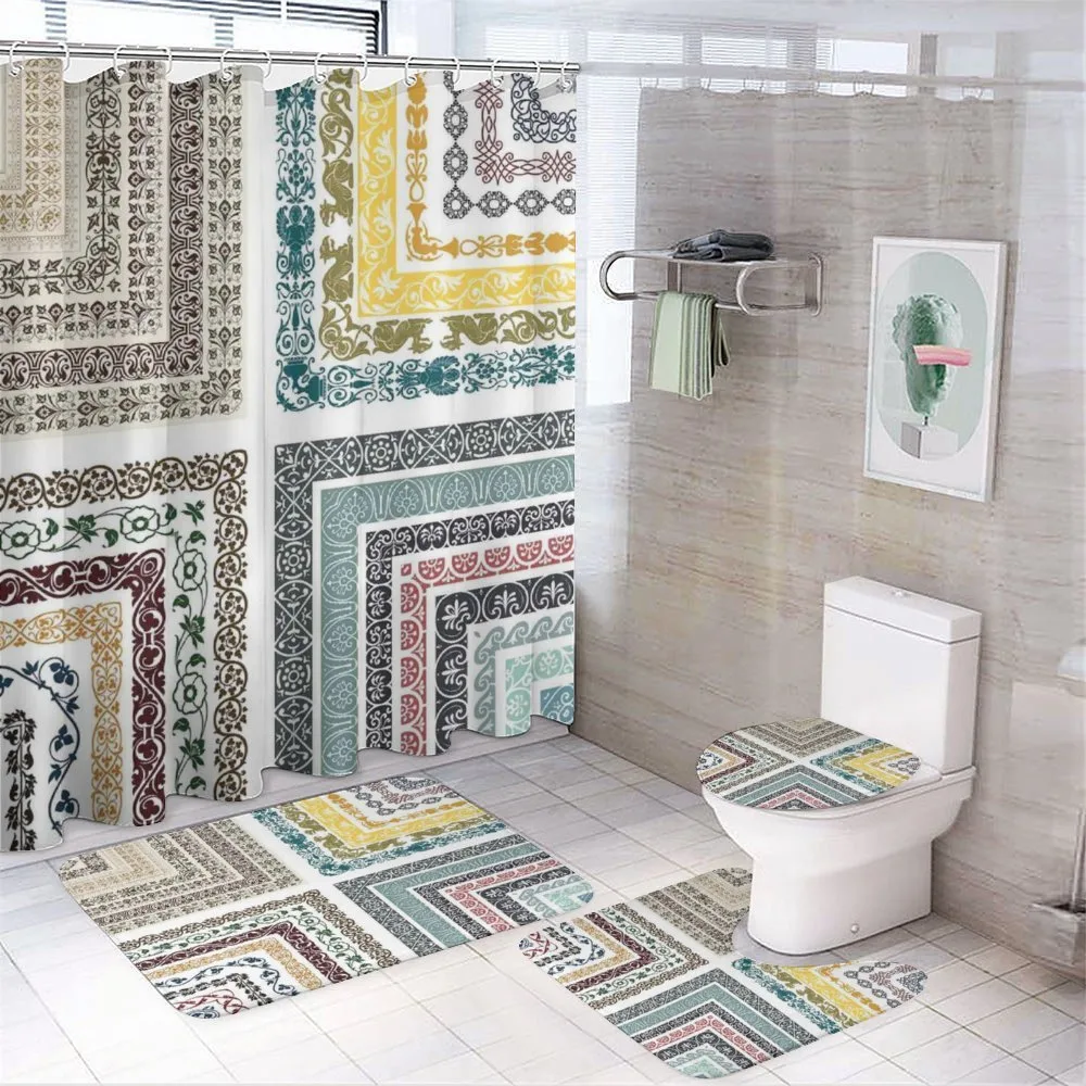 Antique Swirls — 4-Piece Bathroom Set preview
