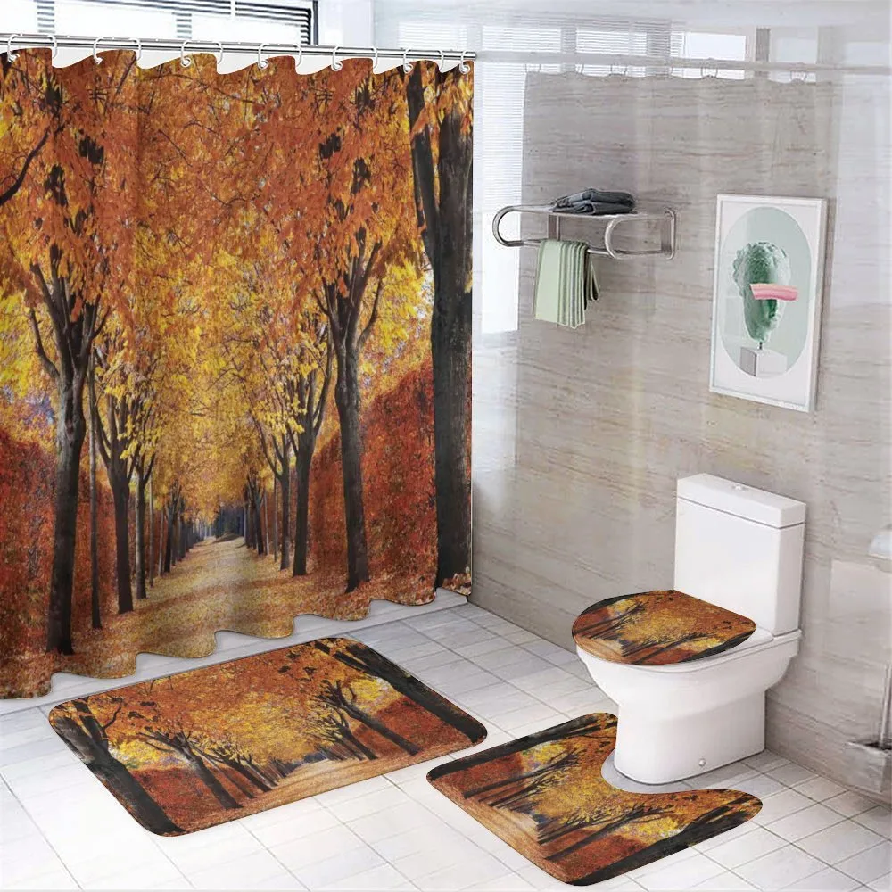 Pathway in the Woods — 4-Piece Bathroom Set preview