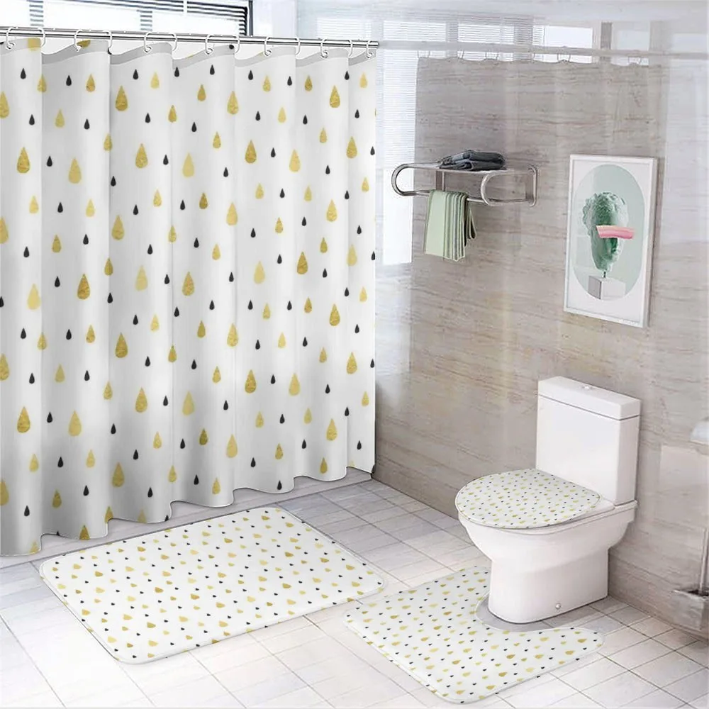 Raindrops Glimmer — 4-Piece Bathroom Set preview