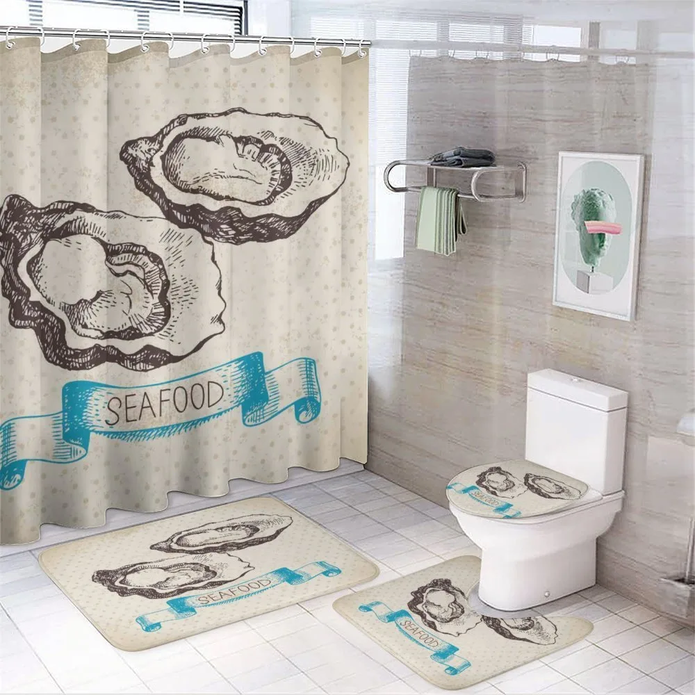 Sketch Virginica Oyster — 4-Piece Bathroom Set preview