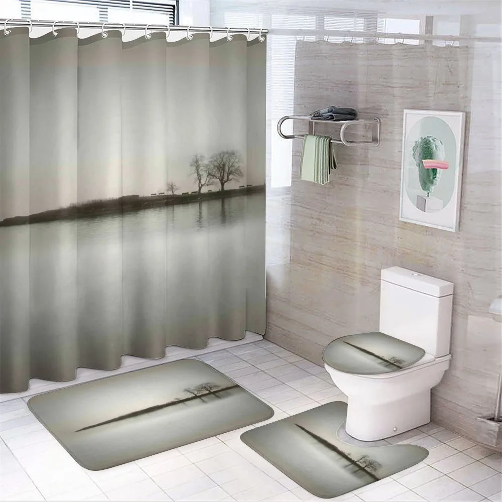 Fall Trees on Island — 4-Piece Bathroom Set preview