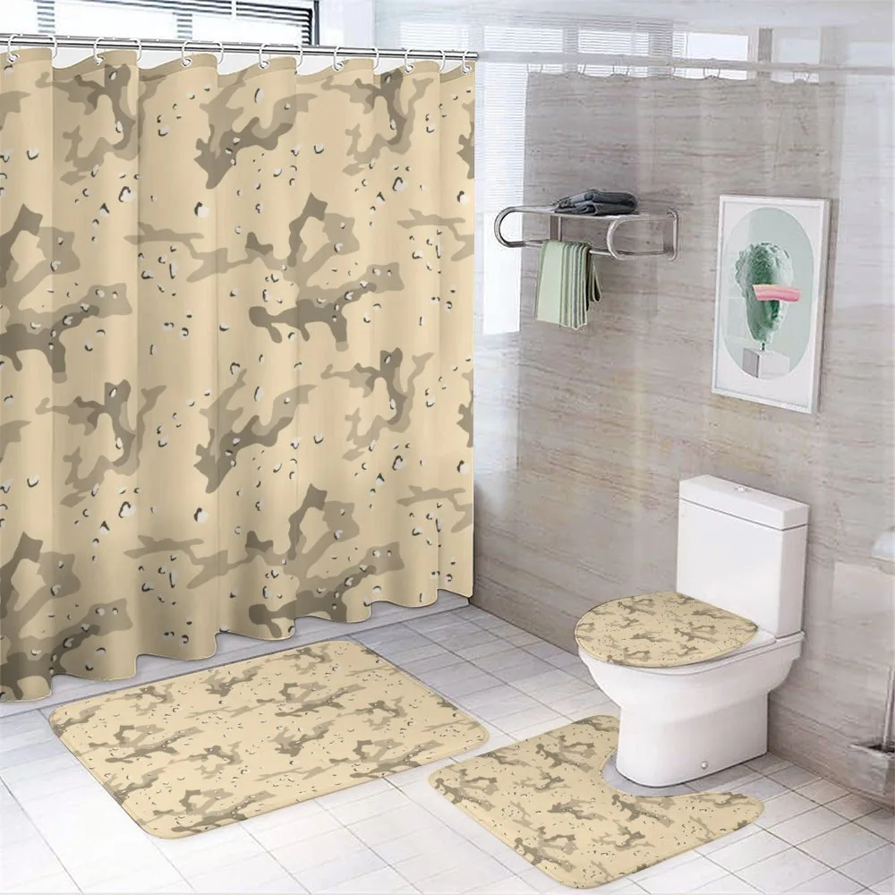 Hiding in Desert Camo — 4-Piece Bathroom Set preview