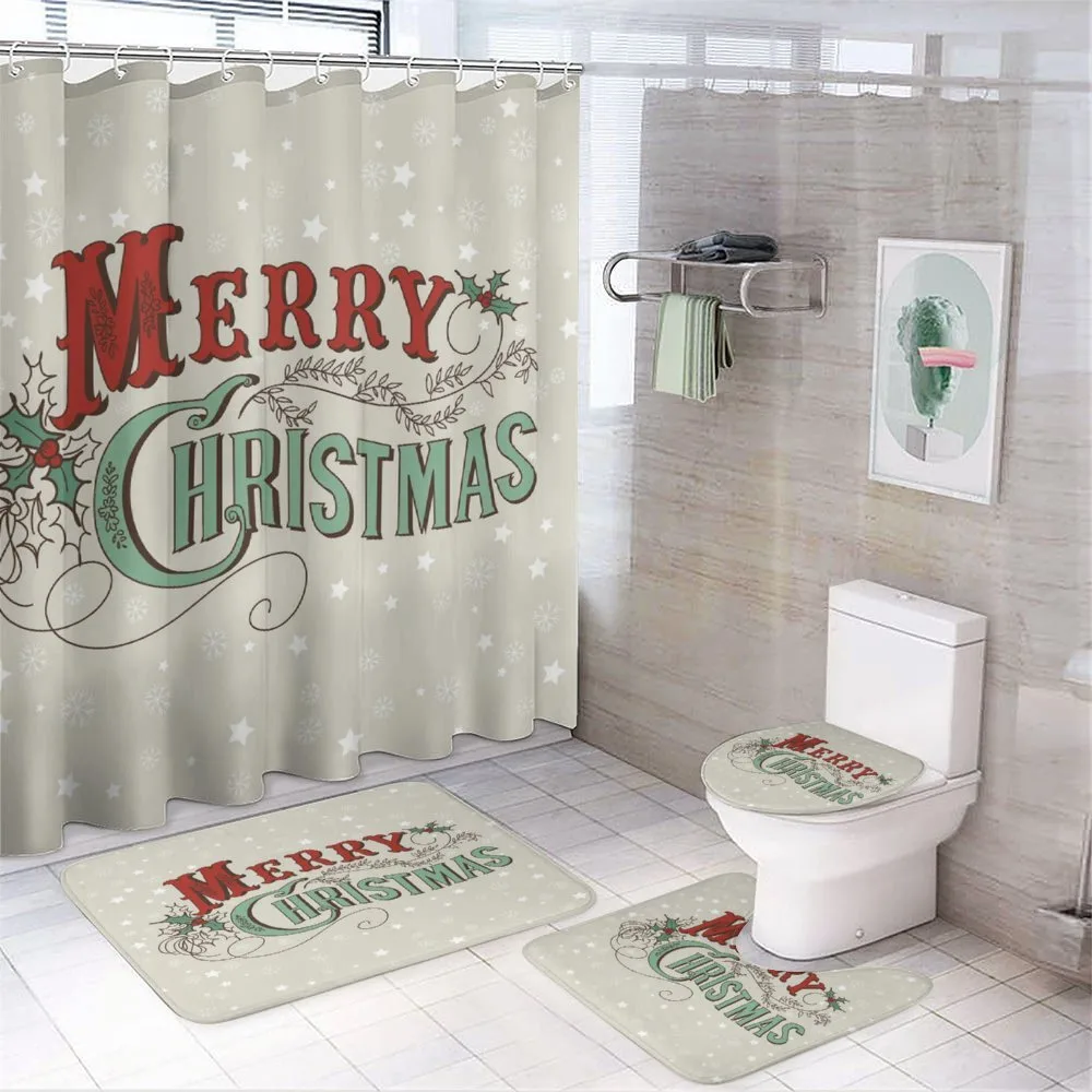 Star Snowflake Retro — 4-Piece Bathroom Set preview