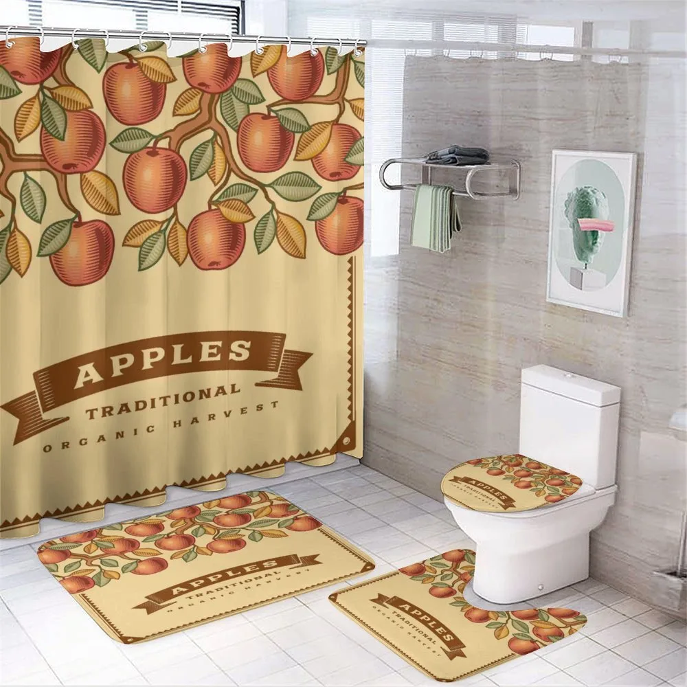 Vintage Apple Harvest — 4-Piece Bathroom Set preview