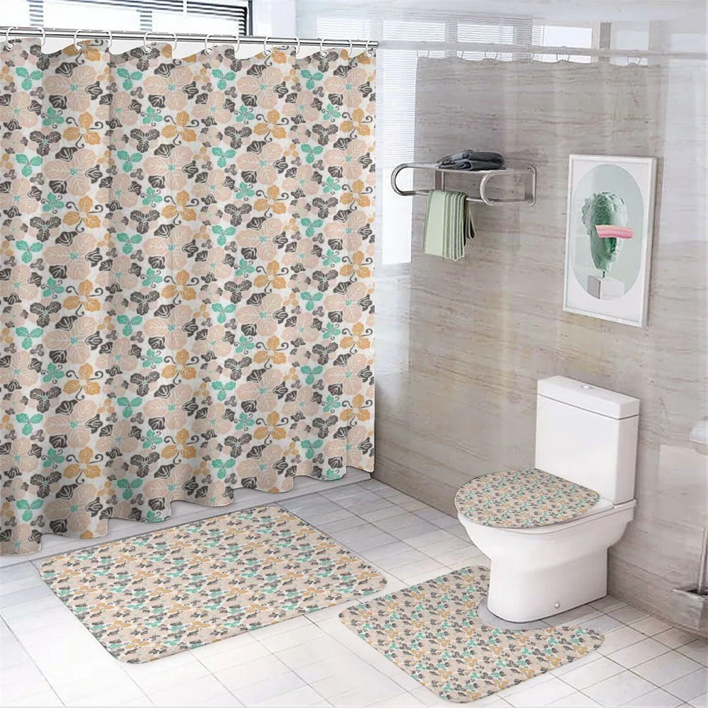 Abstract Spring Garden — 4-Piece Bathroom Set preview