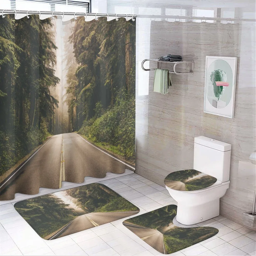 California USA Roads — 4-Piece Bathroom Set preview