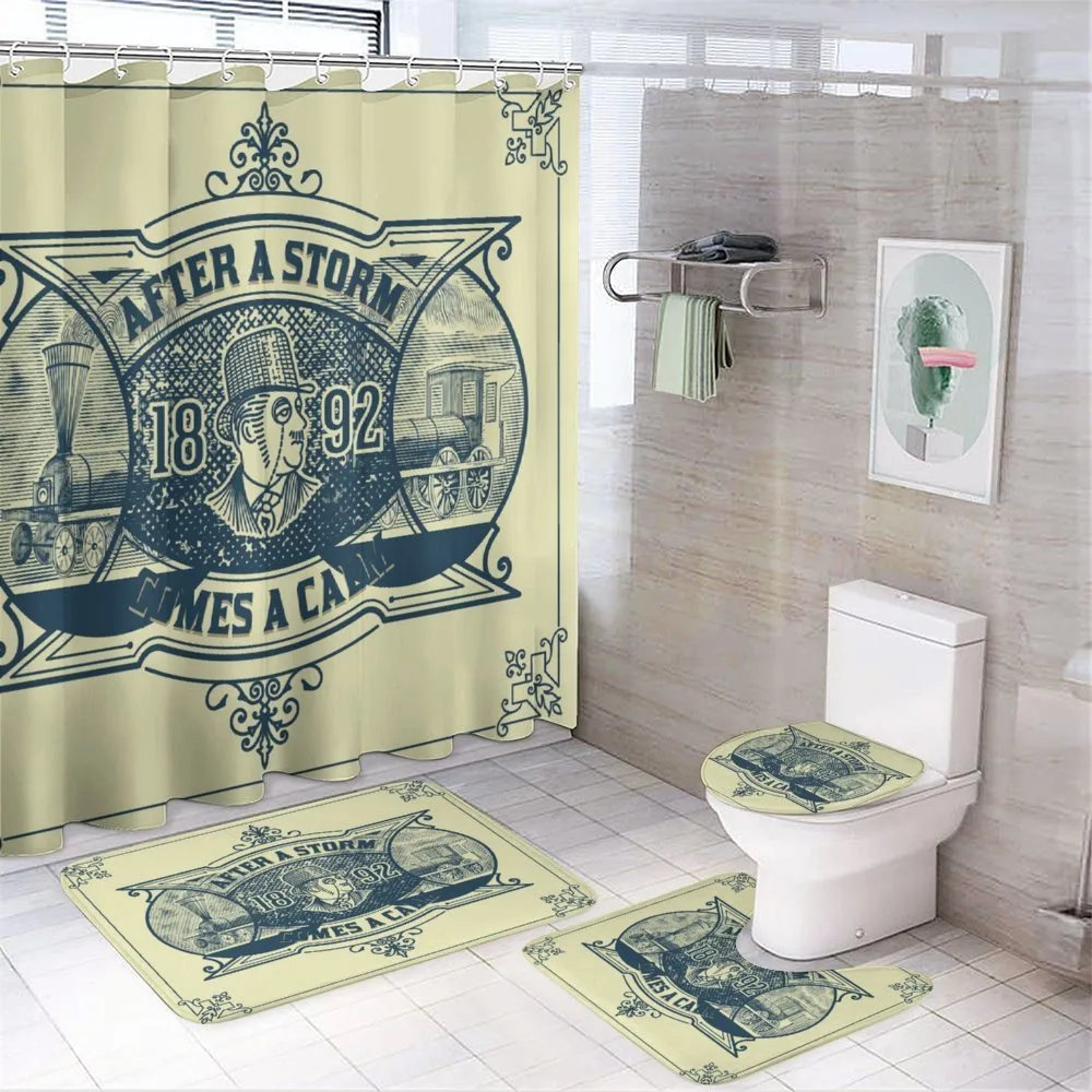 Calm Industry Scene — 4-Piece Bathroom Set preview