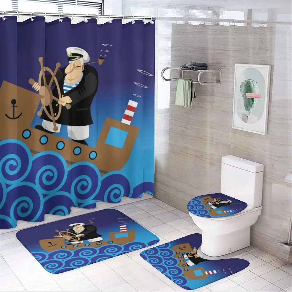 Captain on a Ship — 4-Piece Bathroom Set preview