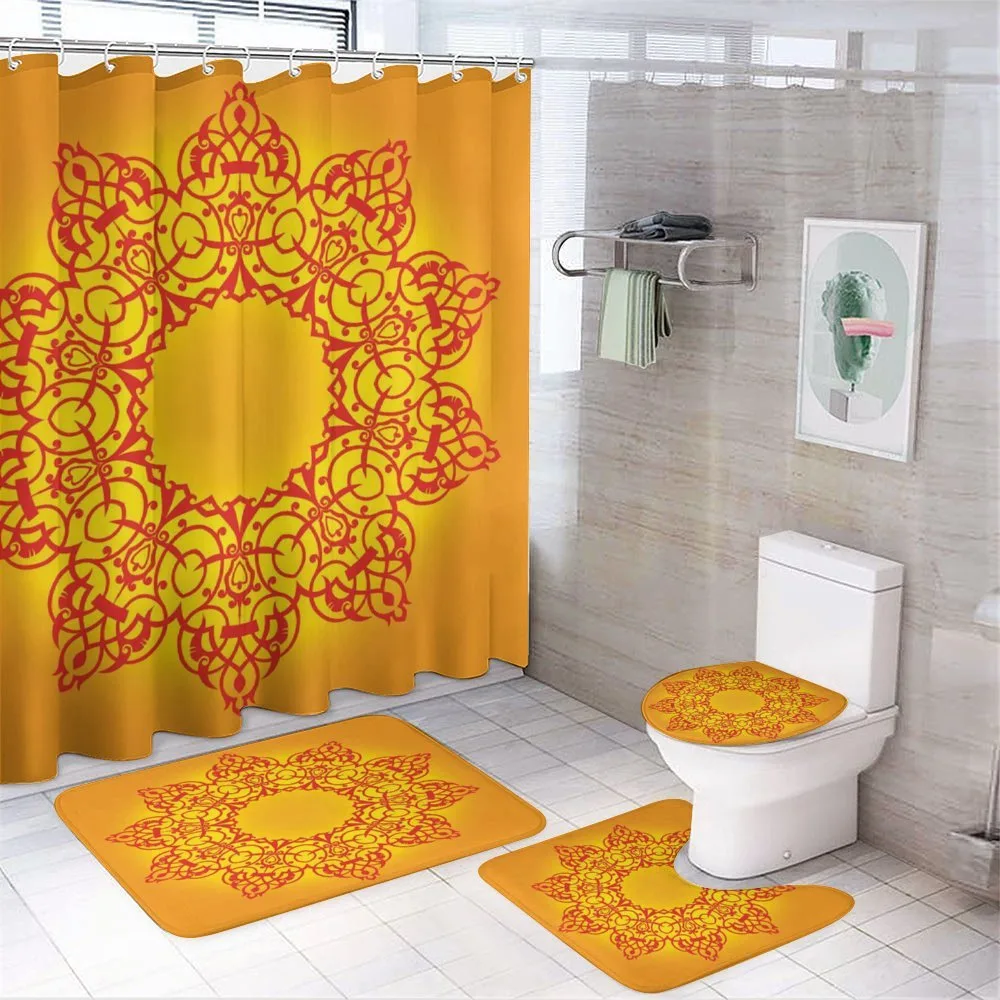 Circular Repeating — 4-Piece Bathroom Set preview