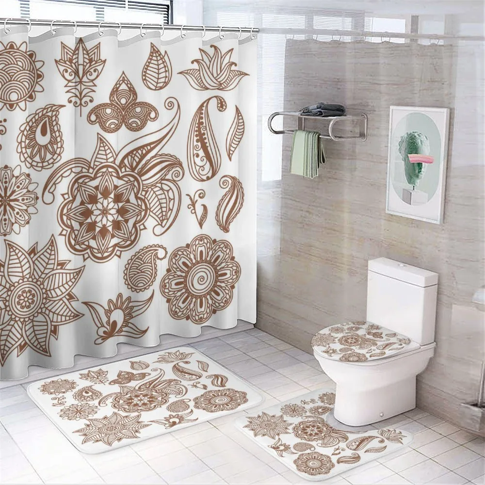 Floral Elements Vintage — 4-Piece Bathroom Set preview