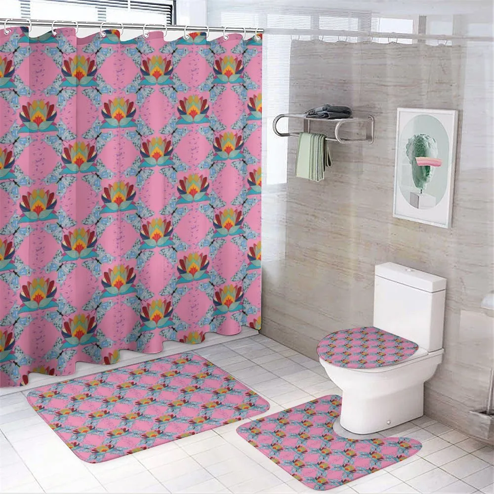 Flower of Prosperity — 4-Piece Bathroom Set preview