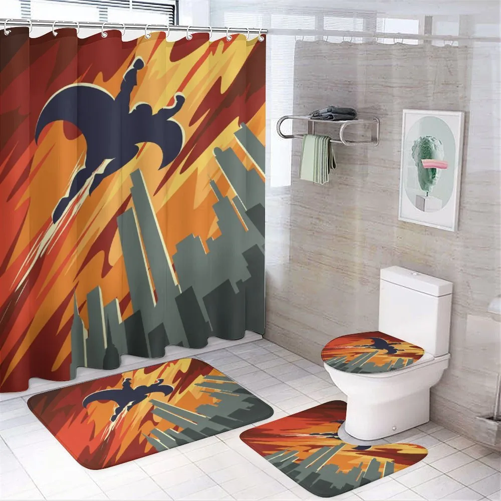 Flying Superhero — 4-Piece Bathroom Set preview