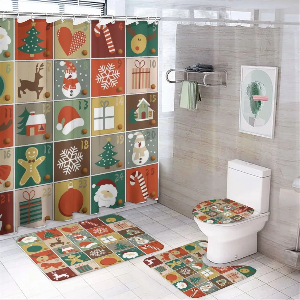 Gingerbread Man Reindeer — 4-Piece Bathroom Set preview