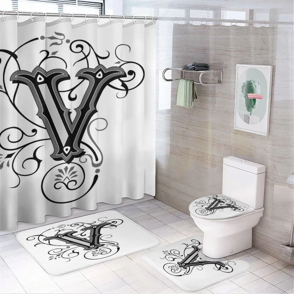 Gothic Halloween Font — 4-Piece Bathroom Set preview