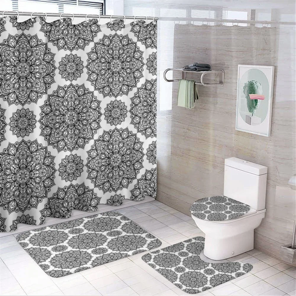 Oriental Mandala Design — 4-Piece Bathroom Set preview
