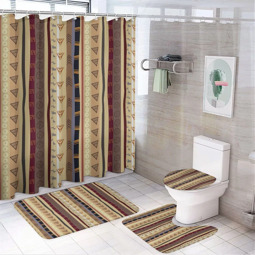 Striped Ornament — 4-Piece Bathroom Set preview